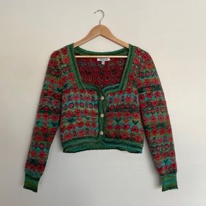 Urza & Tafr vintage style cropped sweater